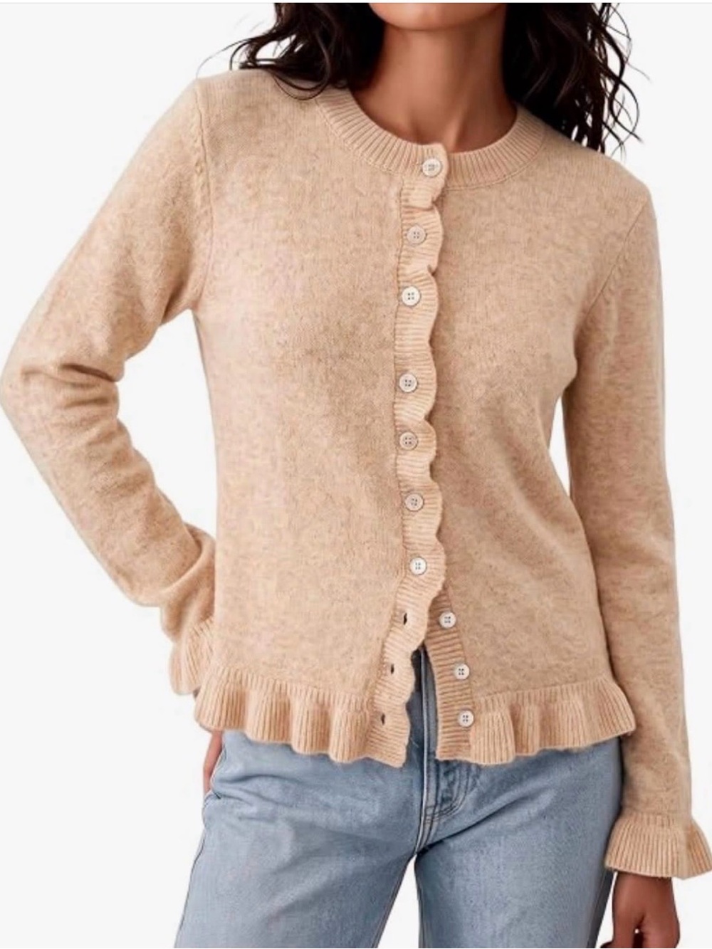 Cynthia Rowley Ruffle Cardigan
